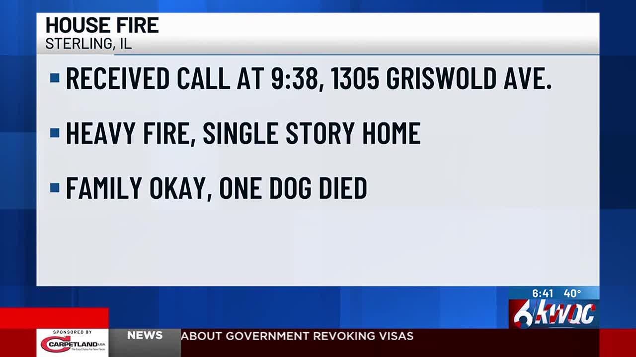 Dog dies in Sterling home fire - YouTube