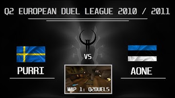 Quake2 EDL #9 SEMI FINAL | PURRI vs AONE - 1st map q2duel5