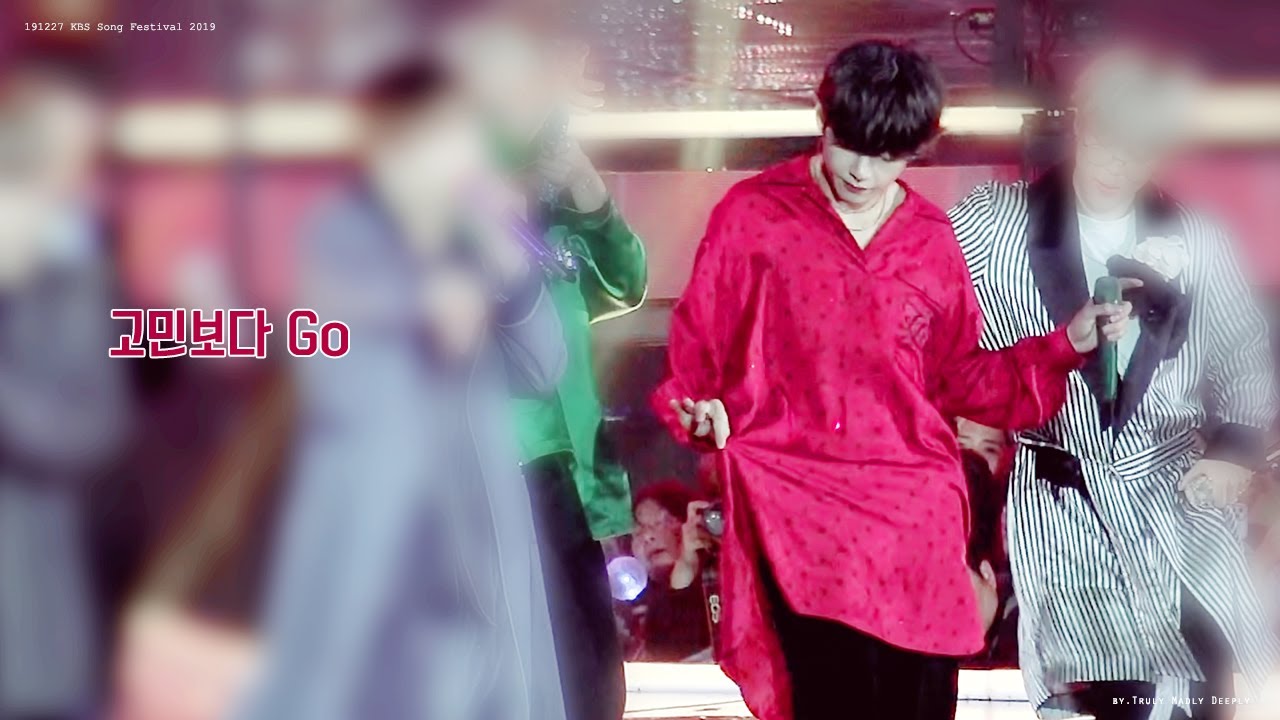 191227 KBS 가요대축제 - 고민보다 Go 현장 미송출 focus of V 태형 김태형 방탄소년단 뷔 ver.4k