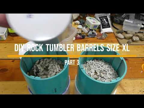 MJR Tumblers' 1 gallon 15 pound rock tumbler barrel