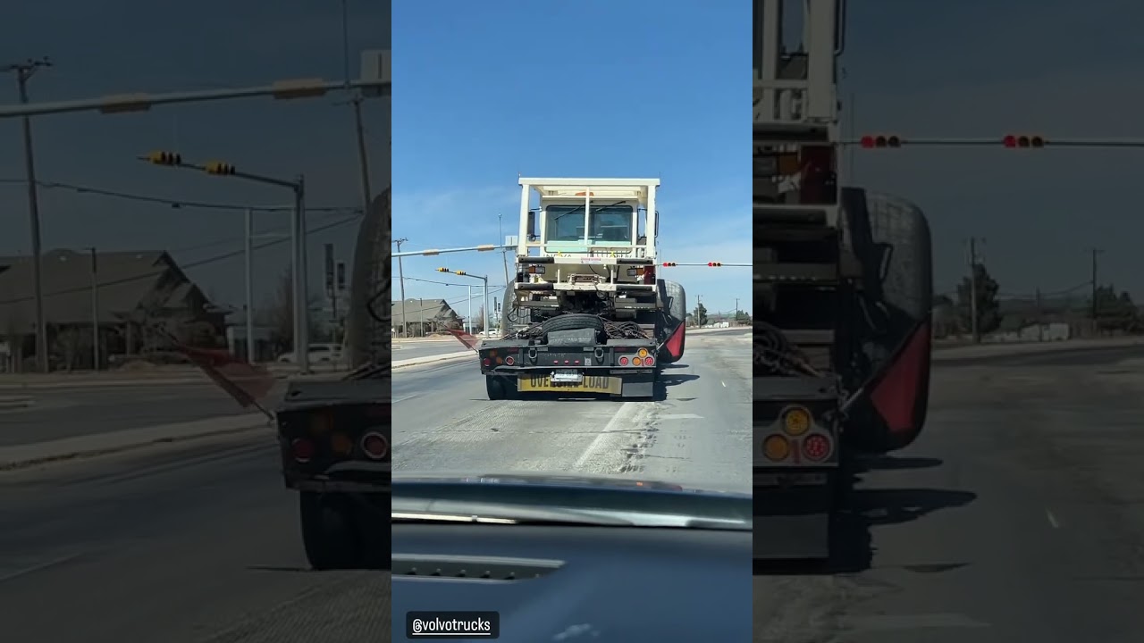 Oversize Red flag in America #trucking #volvo #trucker #usa