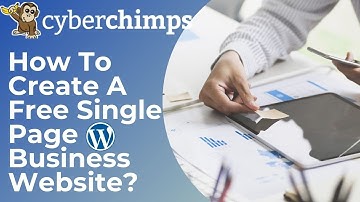 How To Create A Free Single Page Business Website With WordPress? | One Page WordPress Theme