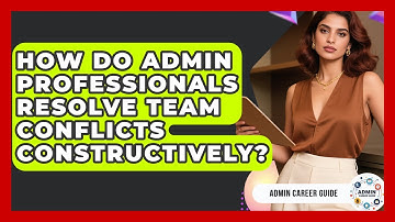 How Do Admin Professionals Resolve Team Conflicts Constructively? - Admin Career Guide