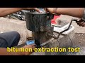 Live bitumen extraction test for dense bituminous macadam pwd road construction civil engineering