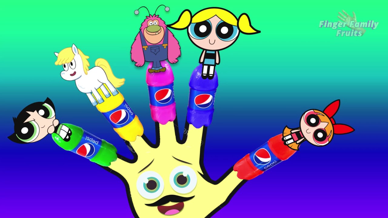 kids music, wrong heads, super why finger family, peach, pepsi, pepsi bottl...