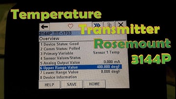 How To Setting Range Temperature Transmitter Rosemount 3144P
