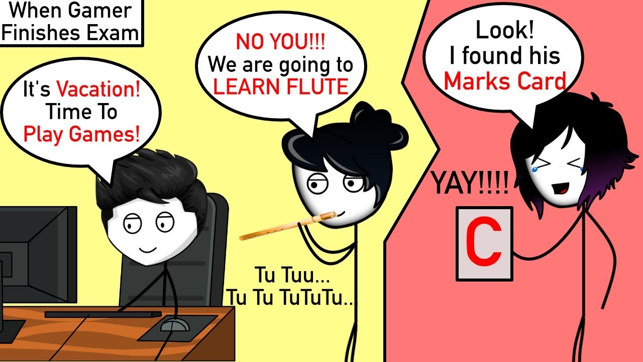 When a Gamer Finishes His Exams