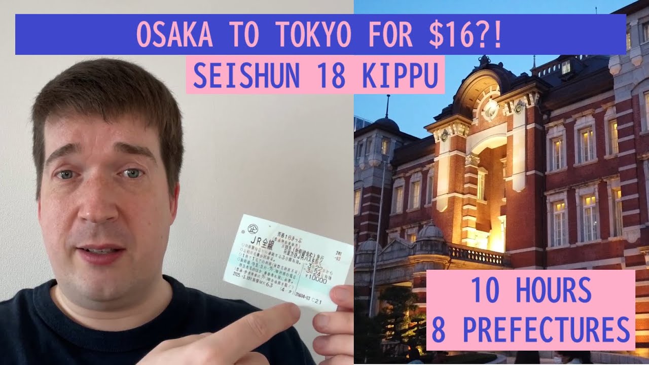 すきっぷ Osaka to Tokyo for $16! Seishun 18 Kippu Ticket - Cheap Travel in