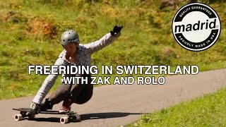 Freeriding in Switzerland with Zak and Rolo