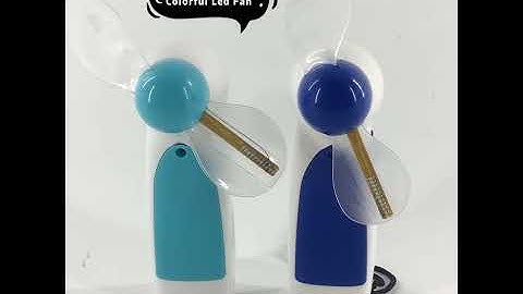 Customized Slogan Text Flashing Mini Handheld LED Message Fan