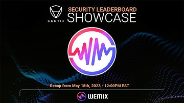 WEMIX | Security Leaderboard LIVE! Showcase | CertiK | Recap