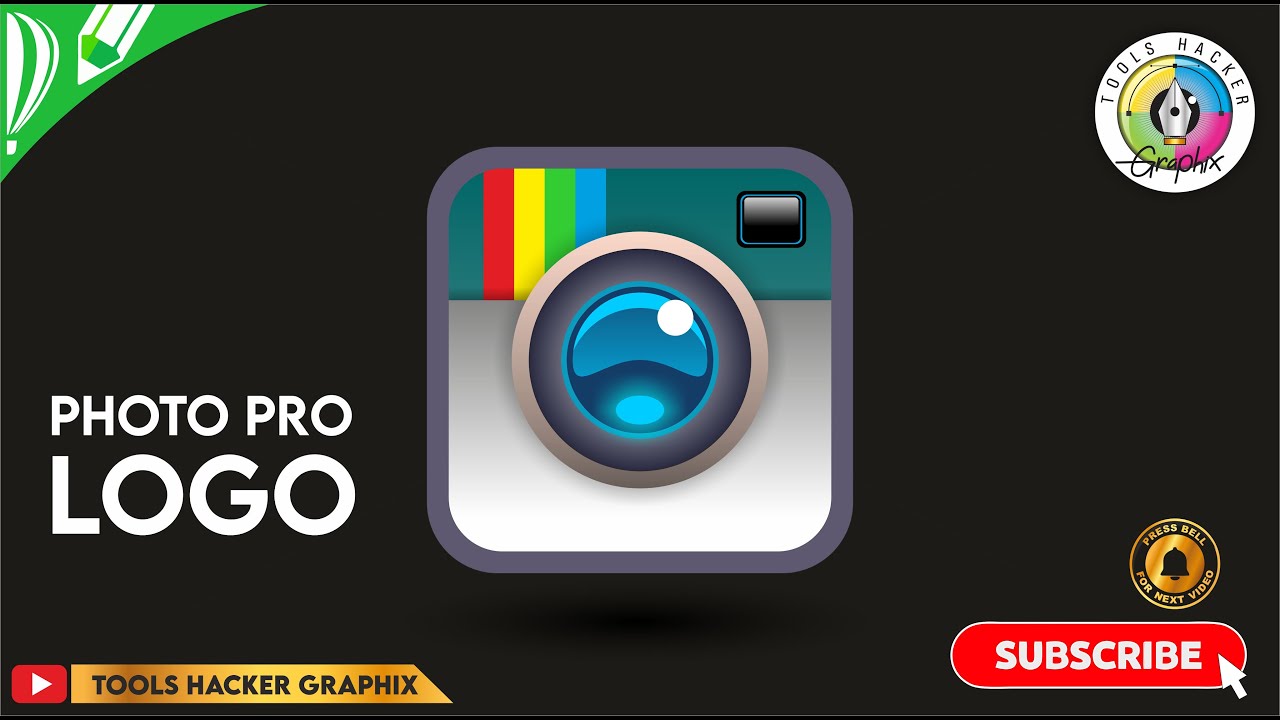 Photo Pro Logo in Corel Draw | Tools Hacker Graphix - YouTube