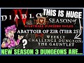 Diablo 4 - Season 3 is Going to be...     (New Challenge Dungeons VS Abattoir of Zir - BIG Problems)