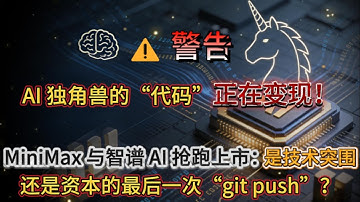 AI 独角兽的“代码”正在变现！MiniMax 与智谱 AI 抢跑上市：是技术突围，还是资本的最后一次“git push”？#AI大模型 #minimax  #智谱AI