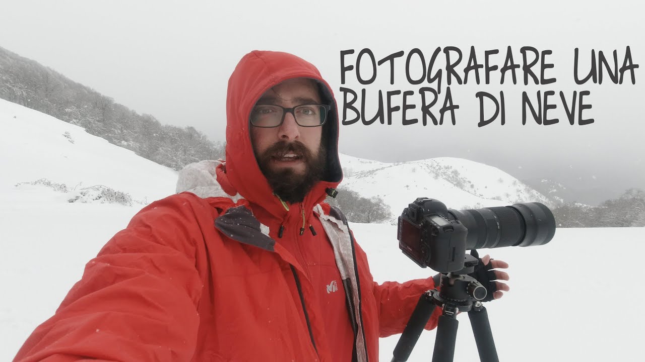 Fotografare una bufera di neve