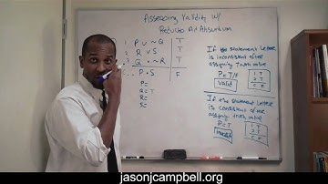 4.  Logic Lecture: Using Reductio Ad Absurdum to Test Validity