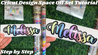 cricut design space off set tutorial | how to make a shadow layer | step by step