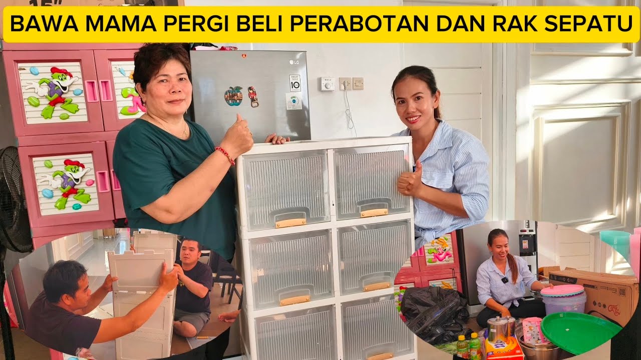 BAWA MAMA PERGI BELI RAK SEPATU & BELI PERABOTAN RUMAH
