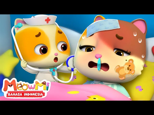Ibu Kucing Sakit | Bayi Kucing Merawat Ibunya | Lagu Anak-anak | MeowMi Family Show Bahasa Indonesia class=