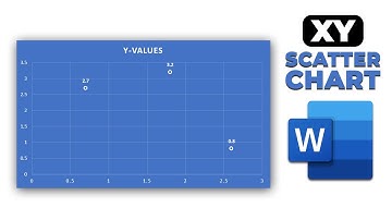 How to create x y scatter chart in word