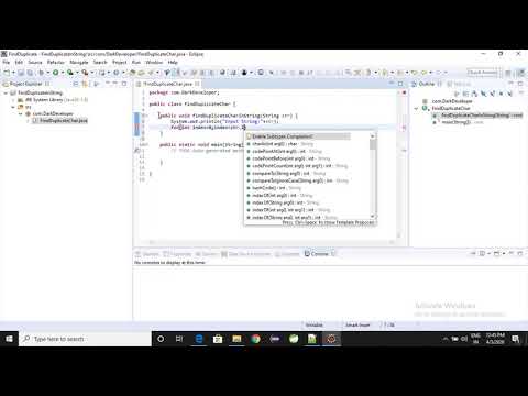 Find Duplicate char in String