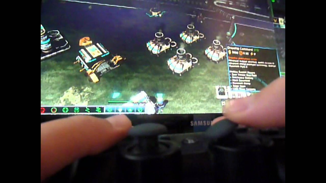 Showing the PS3 Controller on PC playing CNC3 - YouTube