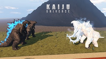 Godzilla 2021 & Godzilla 2019 vs Frostbite Godzilla & Frozen Behemoth Epic Battle | Kaiju Universe