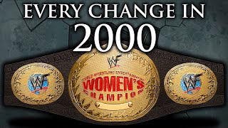 Every WWF Womens Championship Title Change in the Year 2000!