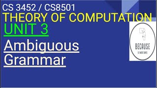 3.7 Ambiguous Grammar with Example in Tamil