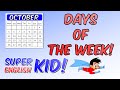 Learn the 7 days of the week song for kids. Fun song that goes fast!