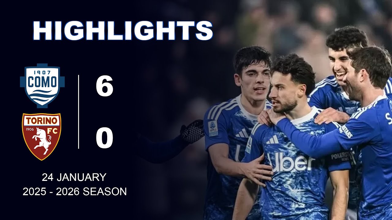 Como  6  - 0 Torino [ Full Highlight]