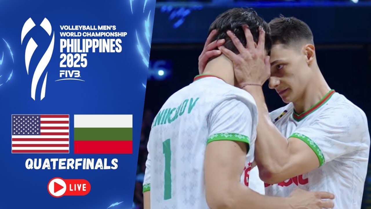 USA 🇺🇸vs🇧🇬 Bulgaria | FIVB Men’s World Championship 2025 Quarterfinals | Pasay City, Philippines