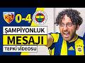 BU İŞ DAHA BİTMEDİ | Kayserispor 0-4 Fenerbahçe | Tepki Videosu