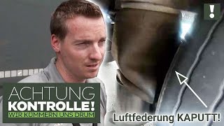 GEFÄHRLICHER Mangel am LKW! ⚠ Luftfederung defekt! | Achtung Kontrolle | Kabel Eins