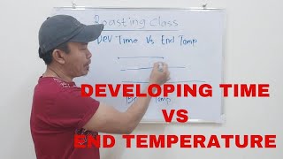 Developing Time VS End Temperature - Roasting class