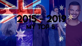 [Australia 🇦🇺 2015 - 2019] - My Top 5