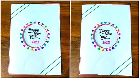 New Year Greeting Card with White Paper | Hand made Card |Easy & Beautifull White Paper Card
