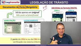 Aula 06 - Legislação de Trânsito - Documentos de Porte Obrigatório.