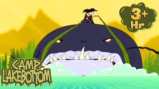 MASSIVE SHARK ATTACK | Sea Monster Cartoon for Kids | NEW COMPILATION | Camp Lakebottom
