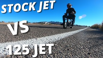 VM22 tuning stock jet versus 125 jet