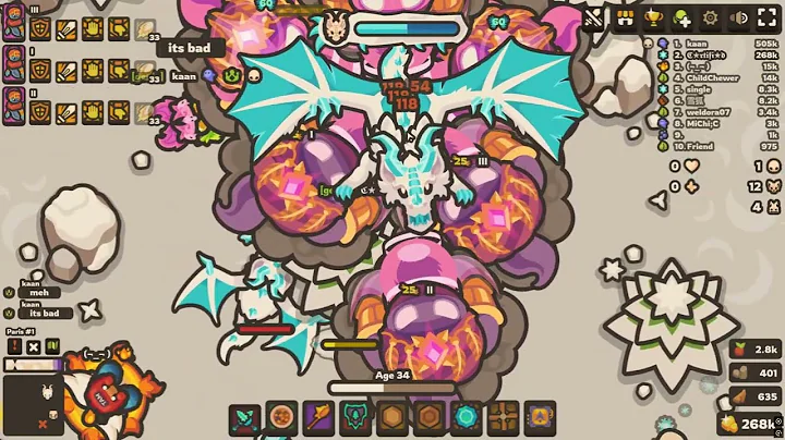 Legendary pet Genie testing VS Bosses | Taming.io