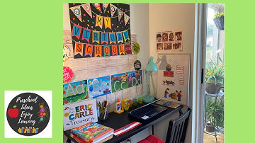 Virtual School Backdrop for distance learning/homeschool