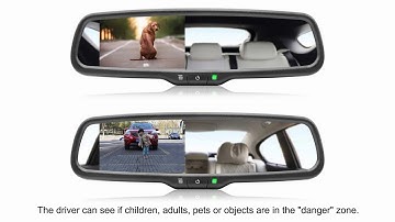 GreenYi Car Windscreen Rear View Mirror Monitor Car Bracket Monitor For Parking Assistance System