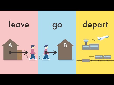 leaveとgoとdepartの違い／followとchaseの違い／chaseとpursueの違い　行く・追うにまつわる英語の類義語をイラストで説明 (vol.85)