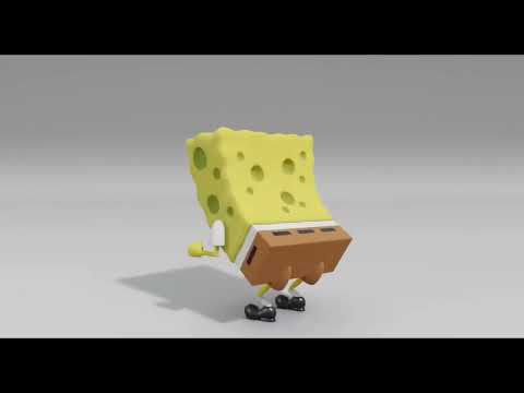 Bob esponja dançado bum bum tam tam