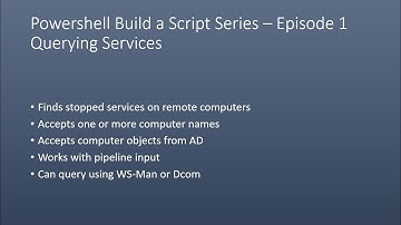 Powershell Build a Script Series - Episode 1