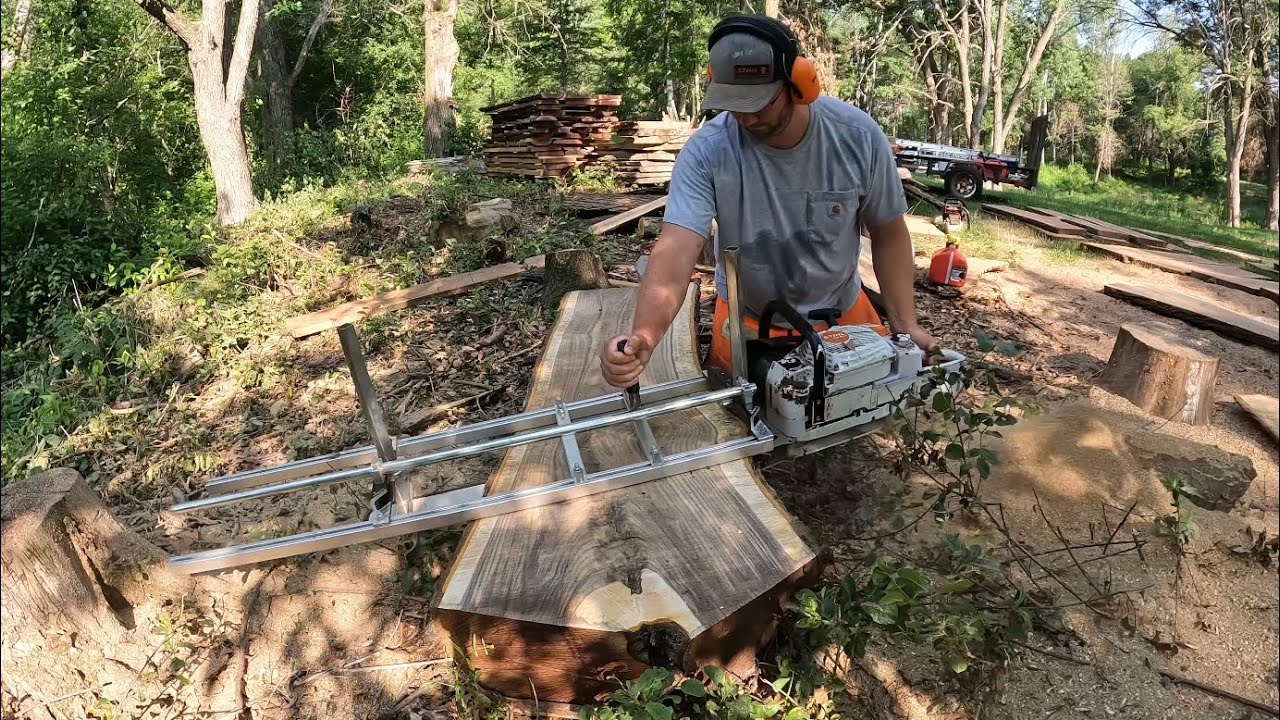 Check out the Figure in these Black Walnut Slabs! Chainsaw Milled YouTube