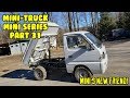 Mini DumpTruck (SE01 EP31) Suzuki Carry inspect. Undercarriage wash adjust carb, throttle air box