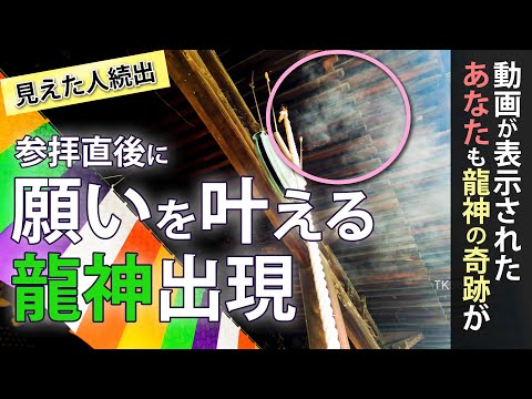 現れた神様！龍神さまが見えたら運気が上昇！【奇跡映像を解析】パワースポット奈良西大寺参拝動画 The Japanese dragon god was reflected again!