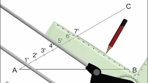 Engineering Graphics || dividing line into equal parts ||